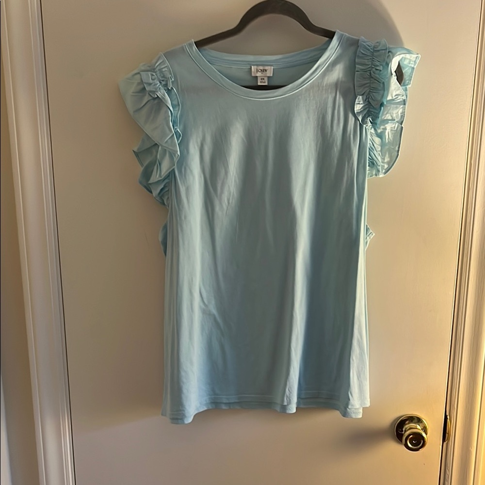 J. Crew Light Blue Knit Tee